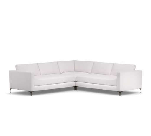 JAKE UPHOLSTERED 3-PIECE L-SHAPED SECTIONAL — view 1
