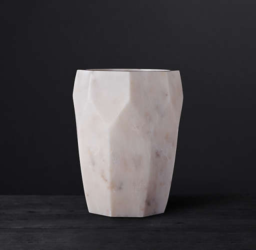 MORETTI MARBLE GEOMETRIC VASE — view 1