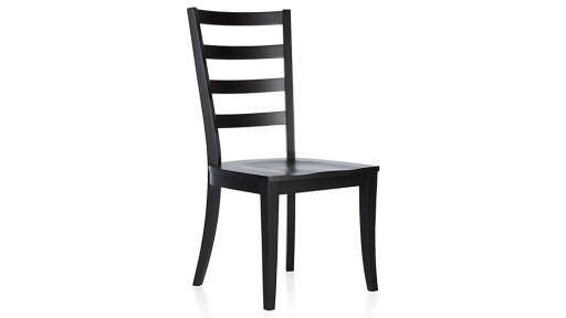 Harper Black Ladder Back Dining Chair — view 1