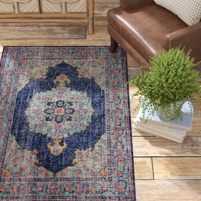 Ashburn Dark Blue Area Rug thumbnail 5