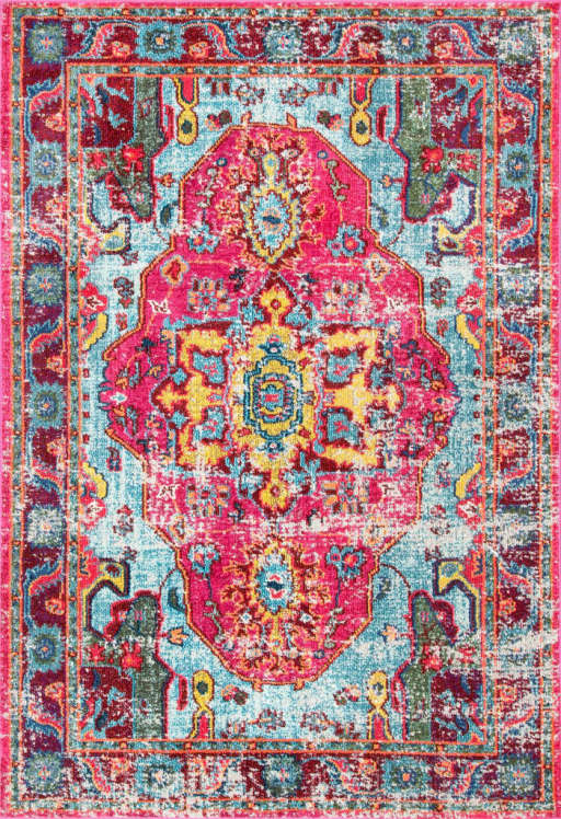 Aliyah Square Pink Area Rug-12'x9' — view 1