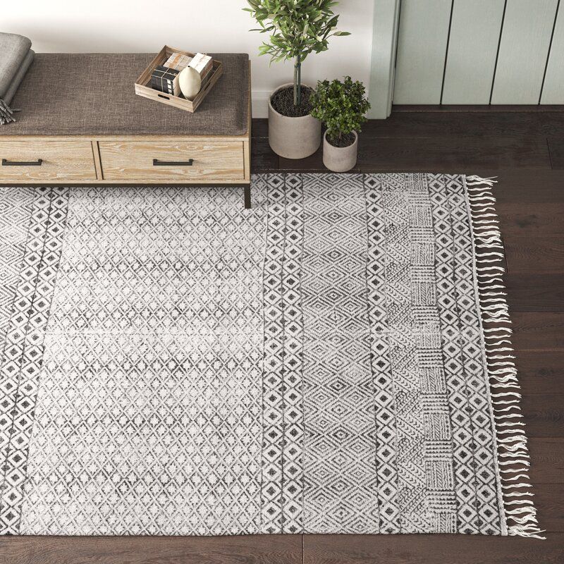 Oldtown Hand Woven Gray Area Rug thumbnail 3