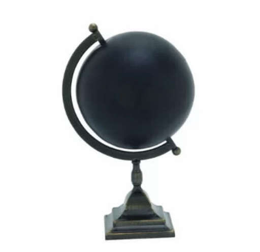 Decorative Metal Globe — view 1