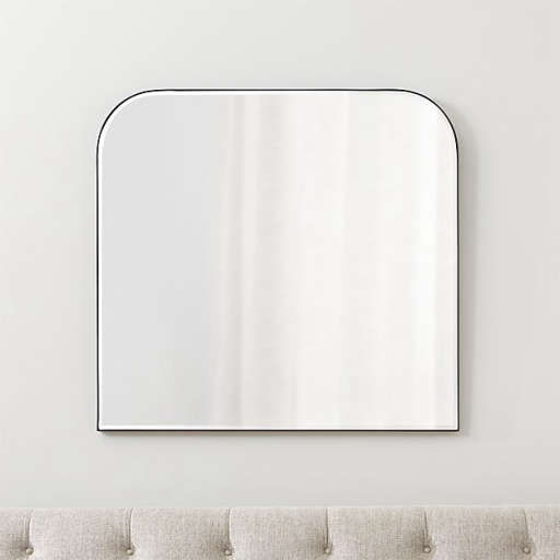 Edge Gunmetal Arch Wall Mirror — view 1