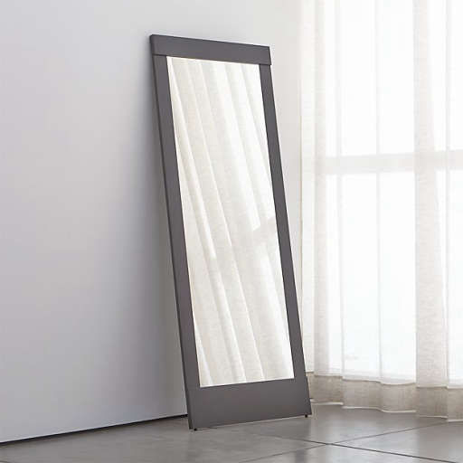 Colby Gunmetal Floor Mirror — view 1