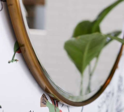 VINTAGE ROUND MIRROR — view 1