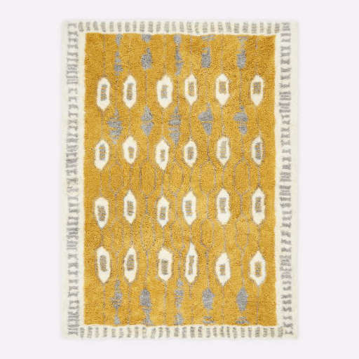 Royal Grid Shag Rug - Dark Horseradish 8'X10' — view 1