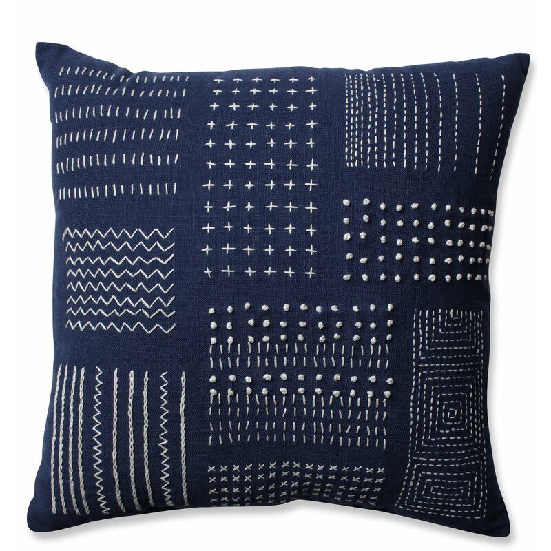 Tribal Cotton Throw Pillow With Insert-16.5"x16.5" thumbnail 5