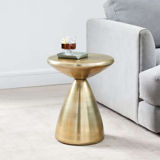 Cosmo Side Table - Antique Brass — view 1
