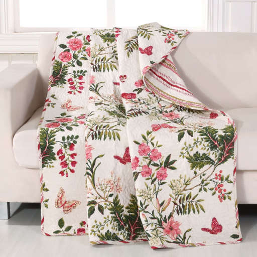 Annaelle Quilted Cotton Throw — view 1