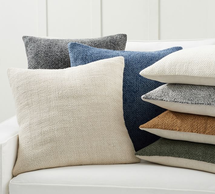 Faye Linen Textured Pillow Covers thumbnail 2