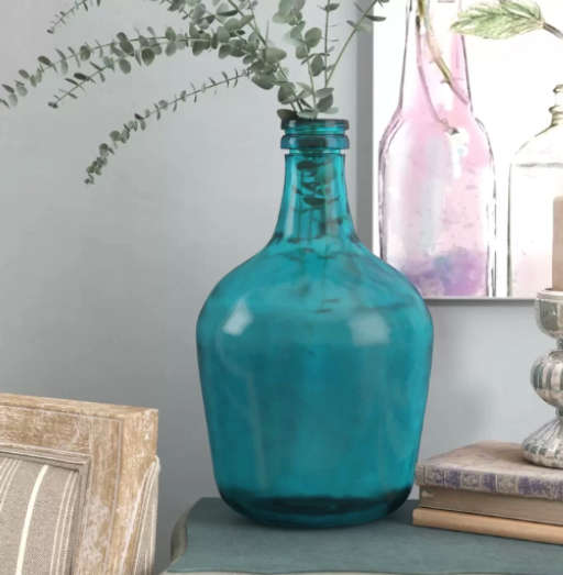 Parisian Bottle Glass Table Vase — view 1
