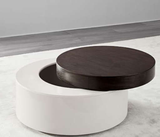 Stacked Disk Storage Coffee Table — view 1
