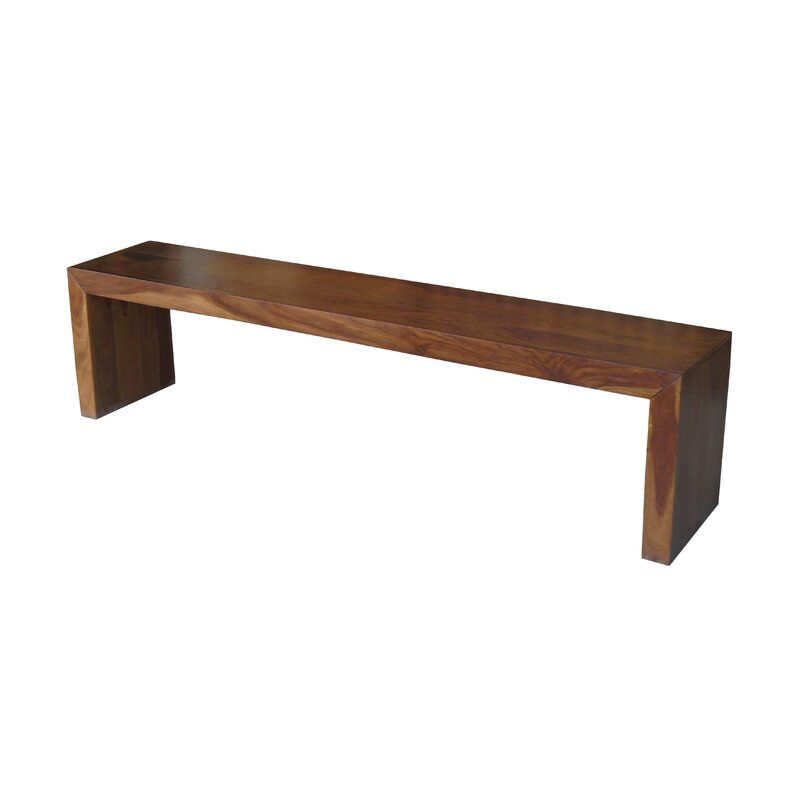 Luro Sheesham Wood Bench thumbnail 4