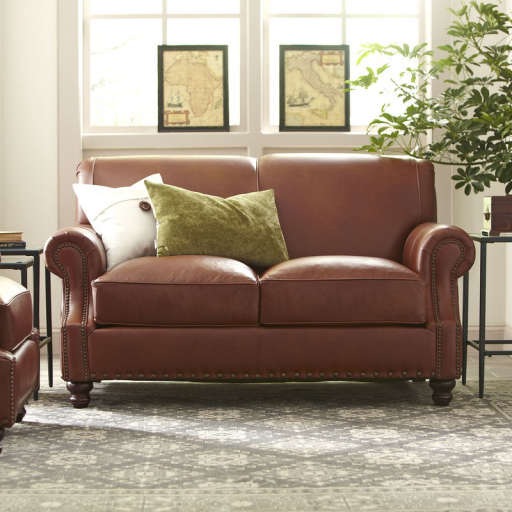 Durango Landry Leather Loveseat — view 1