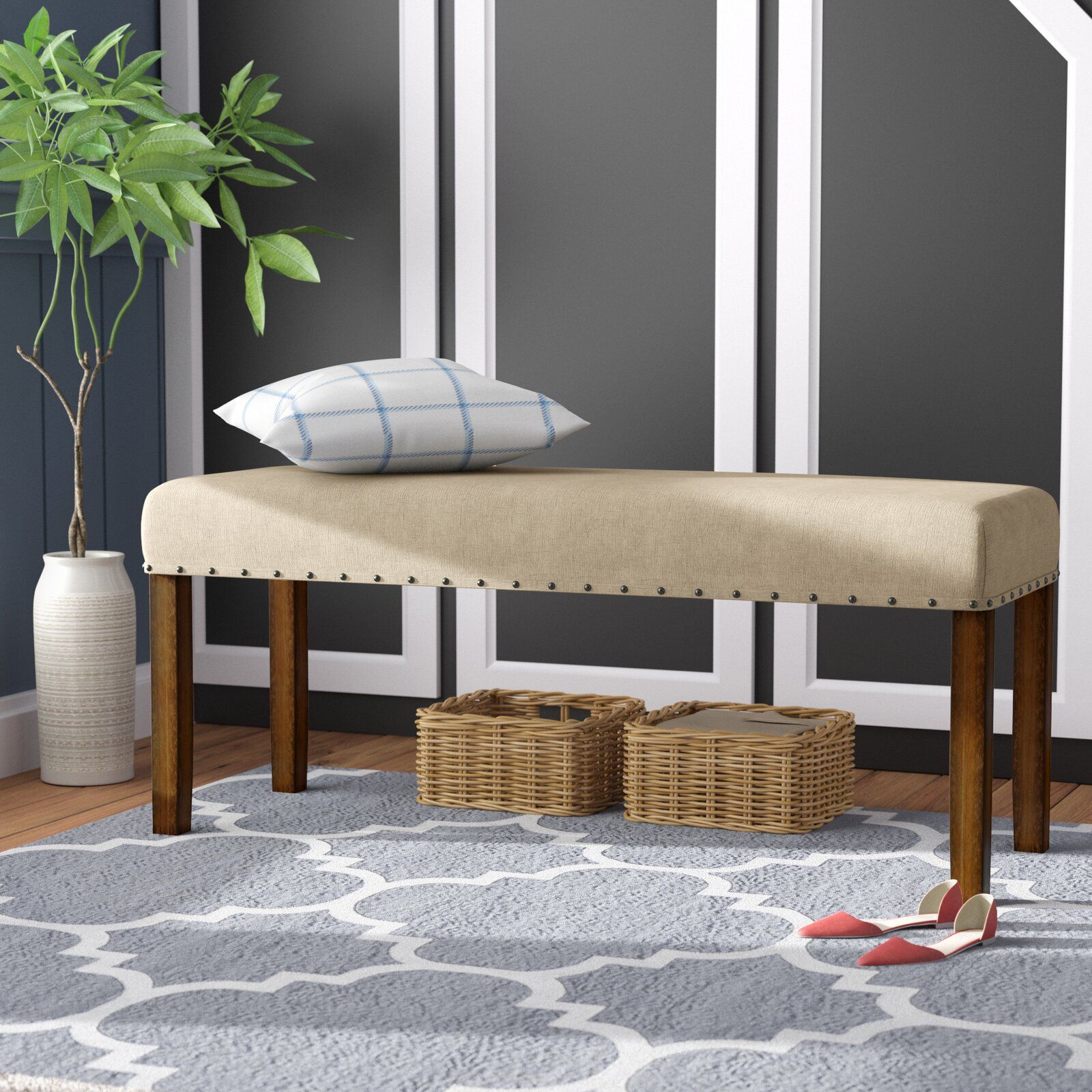 Crafton Wood Bench thumbnail 4