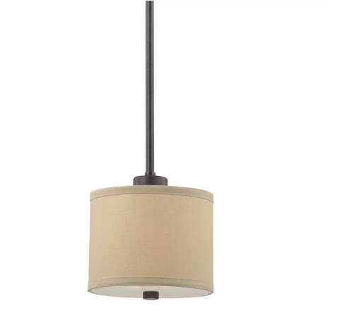 Hirst 1-Light Drum Pendant — view 1