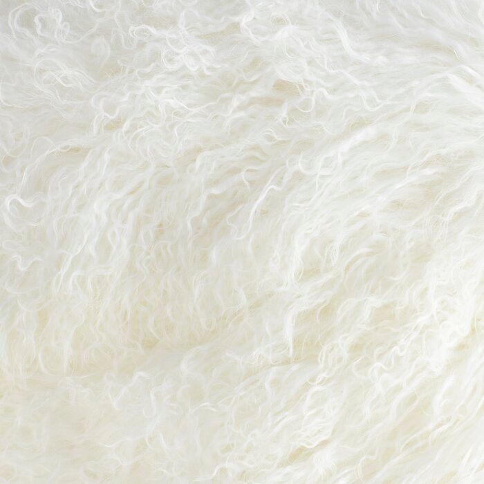 Revilla Lamb Fur SquareWool Pillow Cover With Insert-20"x20" thumbnail 2