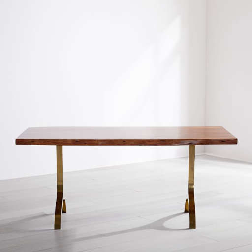 Cast Trestle Dining Table — view 1
