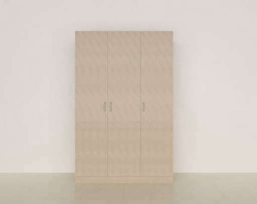 3 door Hooked Acacia Plain Wardrobe — view 1