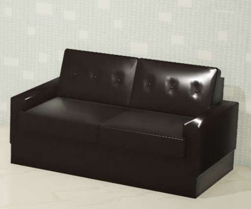 cappuccino 2- seater sofa — view 1