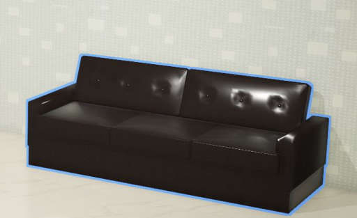 cappuccino 3 - seater sofa — view 1