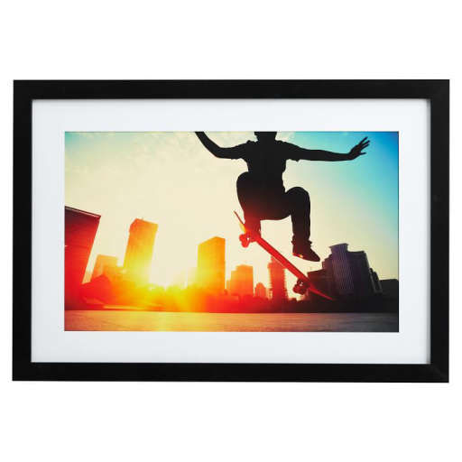 Sunset Skateboarder Framed Art — view 1
