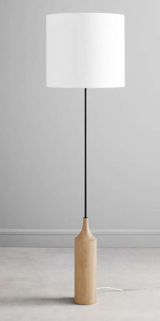 Hudson Wood Base Floor Lamp (68") — view 1