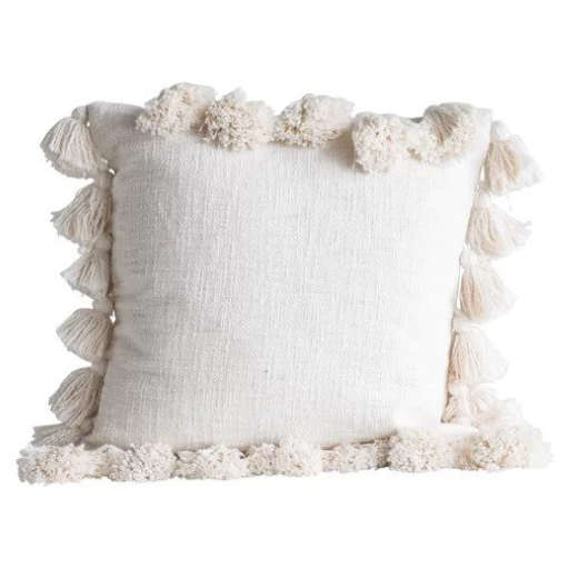 Interlude Luxurious Square Cotton Pillow Cover and Insert — view 1
