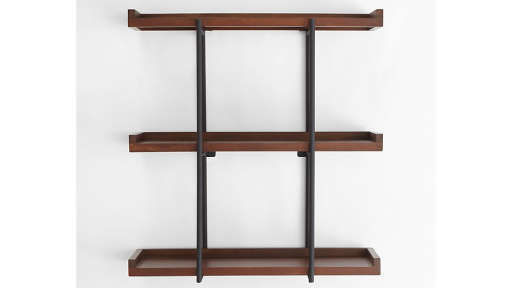 Beckett 36 3-Tier Wall Shelf Sable — view 1