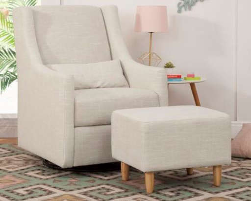 Toco Swivel Glider and Ottoman — view 1