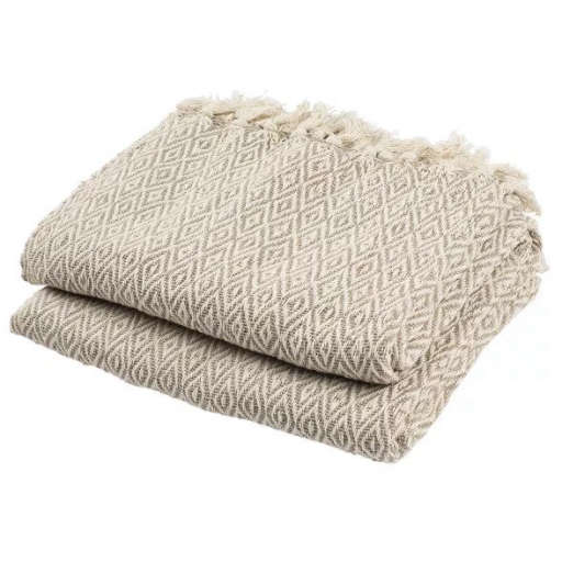 Danita Throw Blanket Beige — view 1