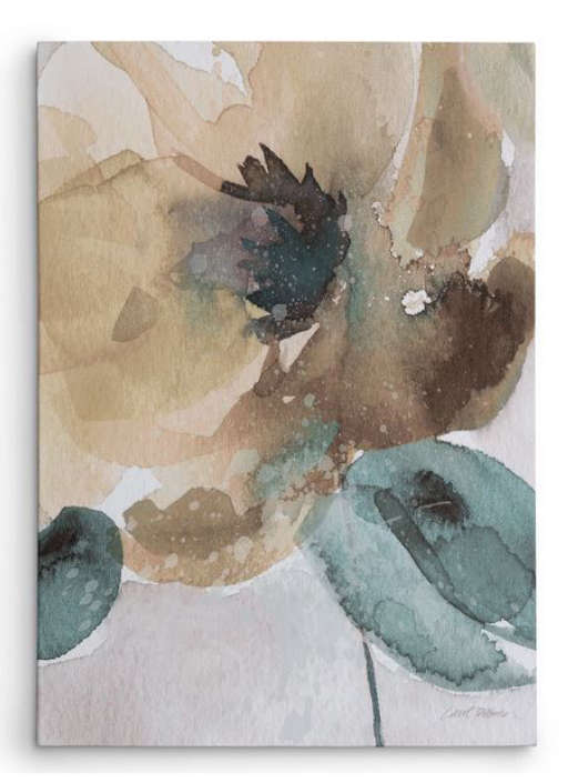 Copper Grove 'Poppy II' Watercolor Artwork - 24X32 — view 1