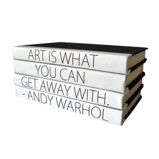 Art Quote Stack 4 Piece Decorative Book Set — view 1