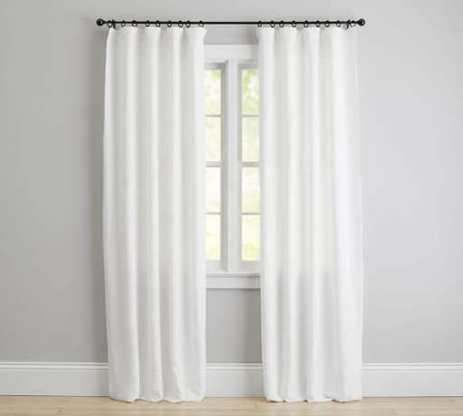 Classic Belgian Flax Linen Blackout Curtain — view 1