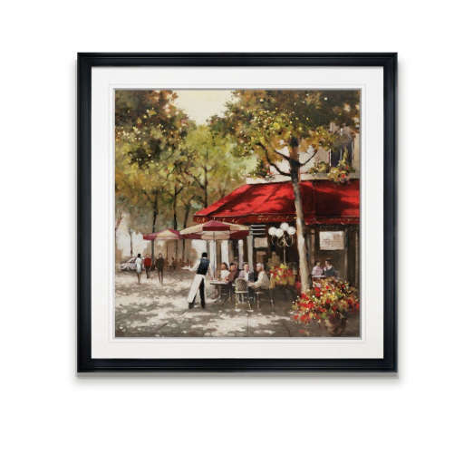Paris Al Fresco Framed Giclee Print - 38x38 — view 1
