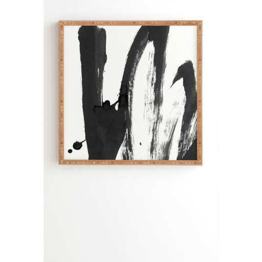Black and White Strokes 4' Print — view 1