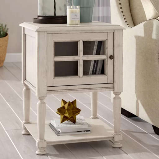 Bezons End Table With Storage — view 1