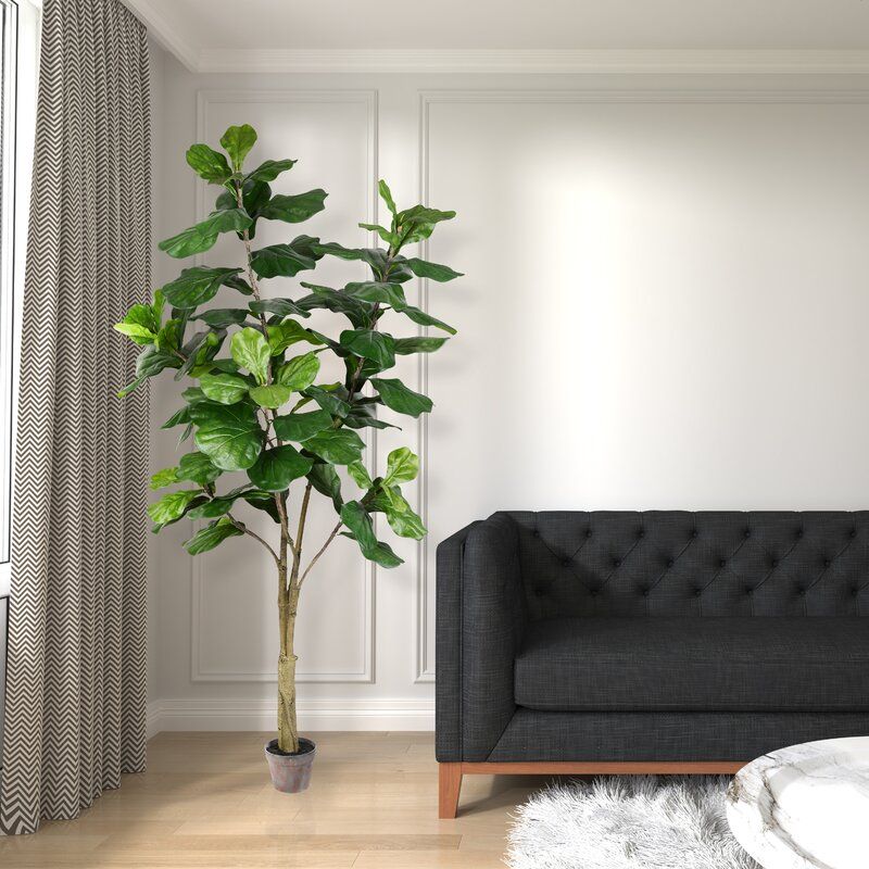 Artificial Fiddle Foliage Tree in Pot thumbnail 2
