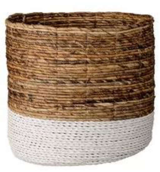 Daggett Raffia and Banana Leaf Basket (Small) — view 1