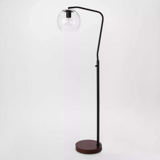 Madrot Glass Globe Floor Lamp — view 1