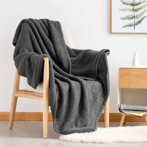 Cloninger Premium Knitted Reversible Throw — view 1