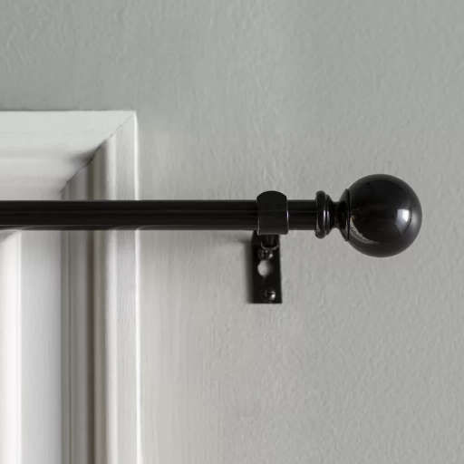 Wayfair Basics Single Round Curtain Rod & Hardware Set — view 1