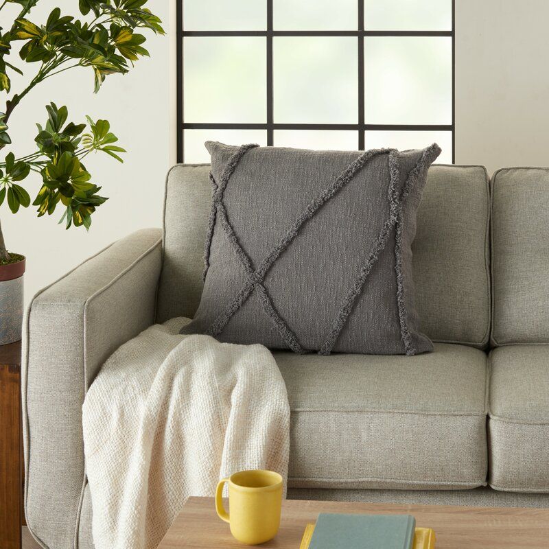 Tracey Square Cotton Pillow Cover With Insert-18"x18" thumbnail 2