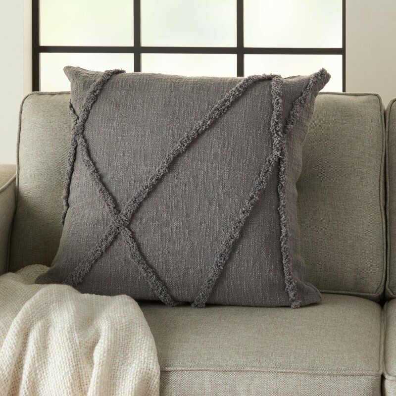 Tracey Square Cotton Pillow Cover With Insert-18"x18" thumbnail 3