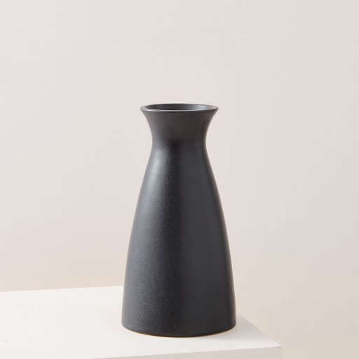 Pure Black Ceramic Vases Carafe — view 1