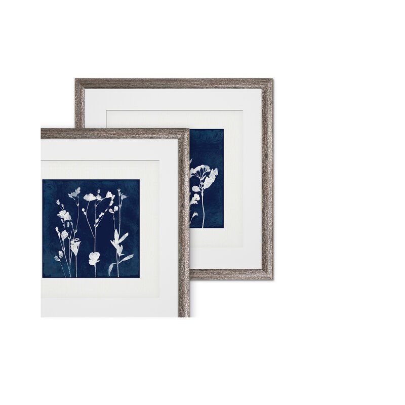 Cyanotype Botanical I 2 Piece Framed Print Set 1 thumbnail 4