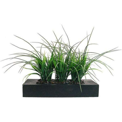 VintageLaura AshleyGreenArtificial GrassPlanter — view 1