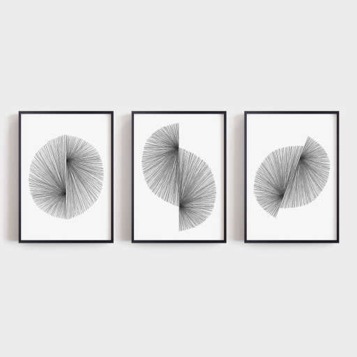 Scandinavian Print Set With Frame β view 1
