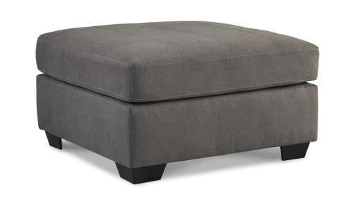 Crosby Ottoman - Charcoal — view 1